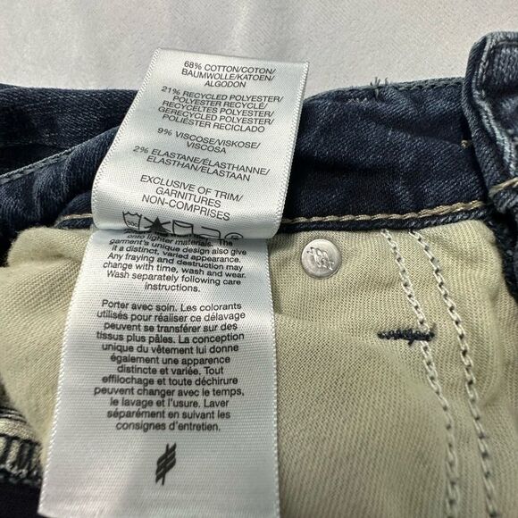 SILVER Suki Womens Jeans Denim‎ Size 27 Slim Bootcut Whiskering Stretchy - Picture 9 of 10